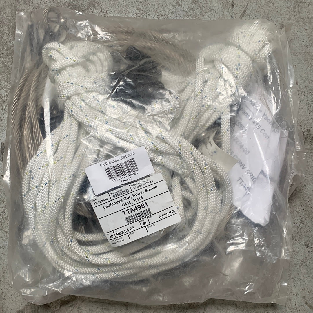 Selden manually adjustable backstay for Hanse 415, 418 and 430