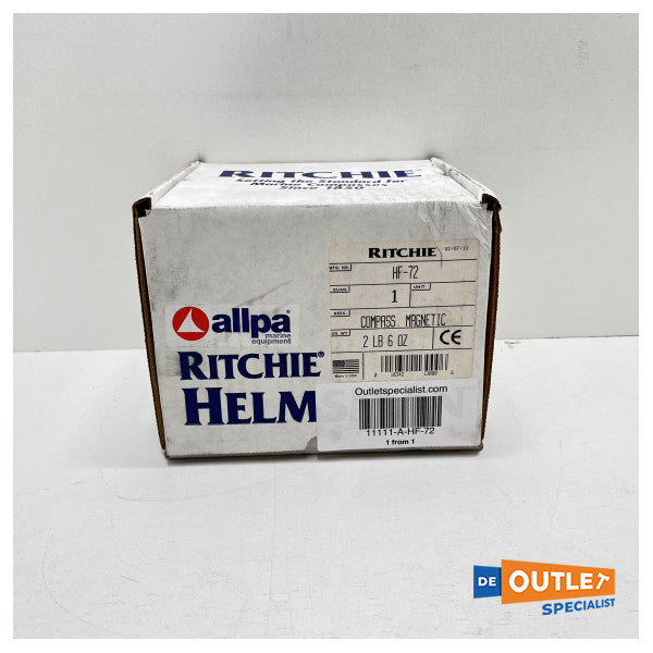 Ritchie Helmsman HF-72 Flush Mount Compass Black