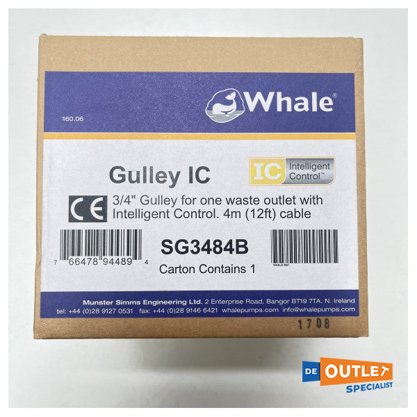 Su sensörlü balina duş tahliye tapası - SG3484B