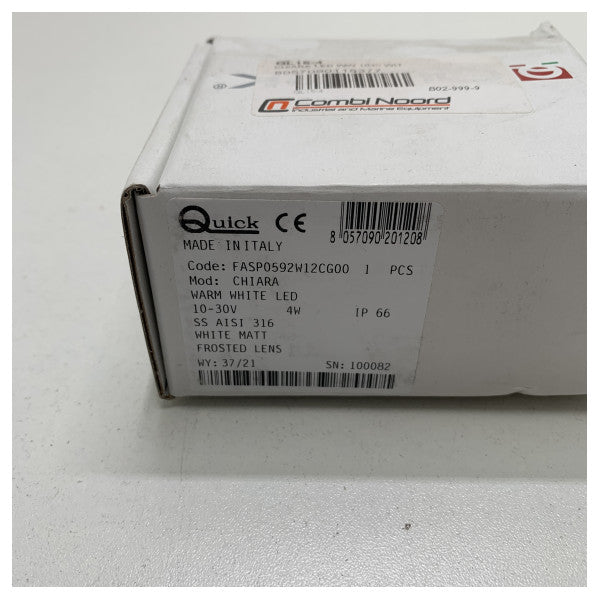 Quick Chiara 4W LED downlight spot beyaz 12/24V - FASP0592W12CG00