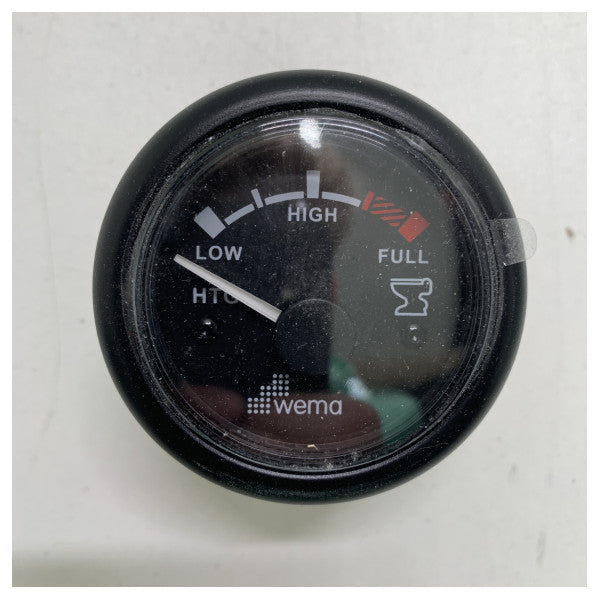 Wema niveauindikator til spildevandstank, sort 12/24V - 110398