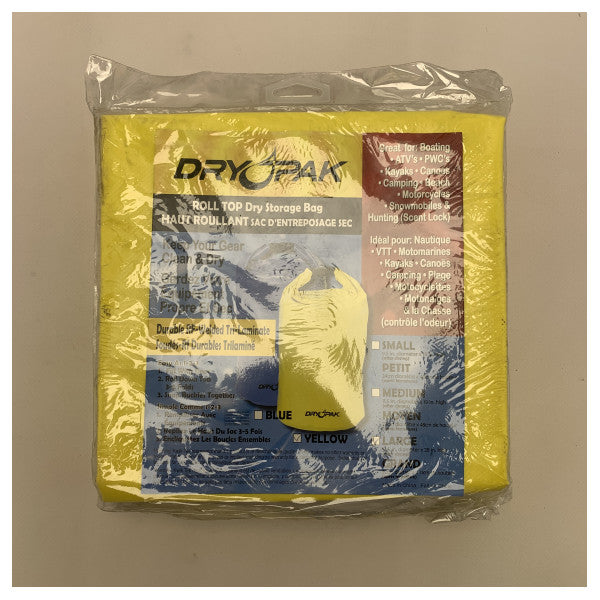 Dry Pak WB7 borsa impermeabile roll top dry bag giallo