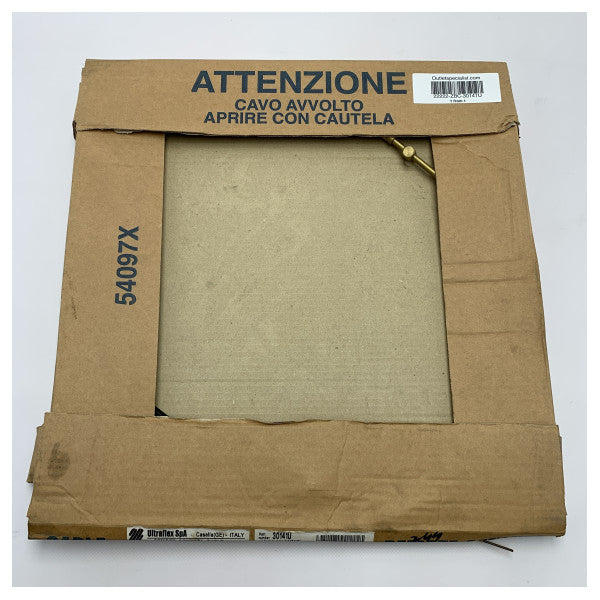 Cabo de controlo remoto marítimo Ultraflex C2 30141U - Cabo de aço durável de 8 pés resistente à corrosão para barcos e navios