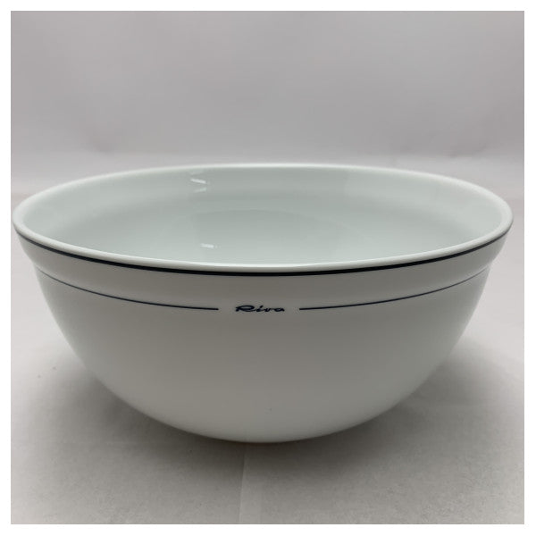 Riva Porcelain Salad Bowl 23cm – Elegant and Durable Marine Tableware for Boats and Yachts