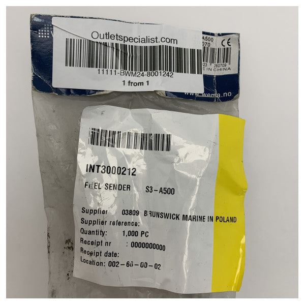 Wema Marine stainless steel Fuel Sender S3-A500 500 mm