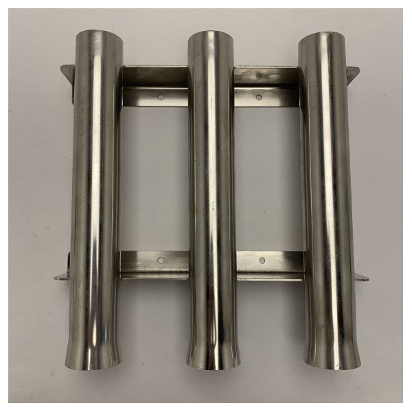 Nautinox Marine Stainless Steel Fishing Rod Holder 3 Tubes - 2166