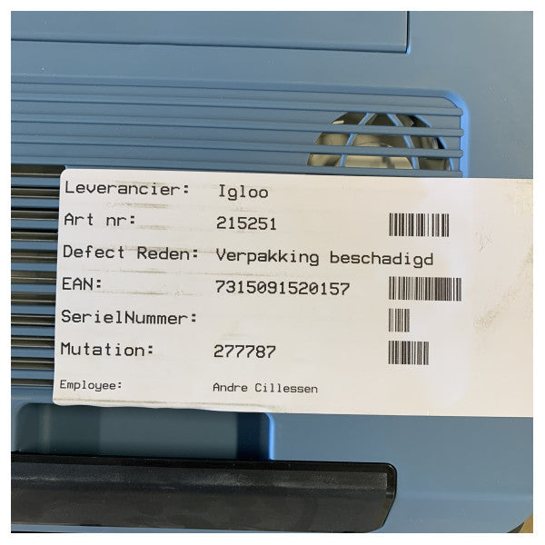 Caixa de Arrefecimento Termoelétrica Igloo 27L - Cooler Elétrico Portátil - 9620013368 