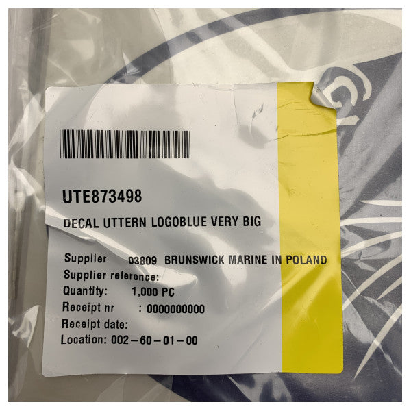 ウッターネ decal ロゴ BIG ブルー - 873498 