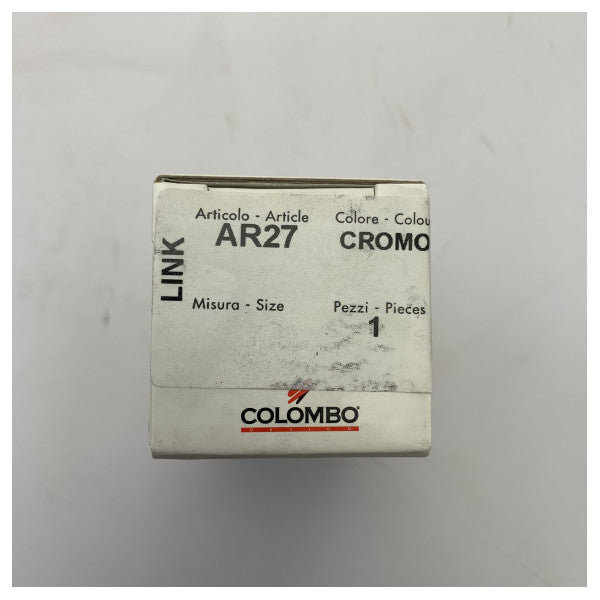 Colombo LINK AR27 krominen kangaskoukku � Kestävä meri-luokan metallinen takkikoukku kosteuden ja korroosionkestävyyden vuoksi