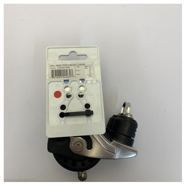 ルエマー 29926010BK 60 mm シンクロ トリプル リーチェット リギング ブロック クレート付き 