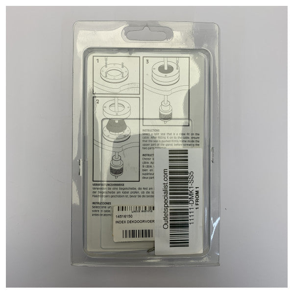 Index Marine SS5 Sivukäynnistyskaapelin Tiiviste - Ruostumaton Teräs Kaapelin Läpivienti Vene 