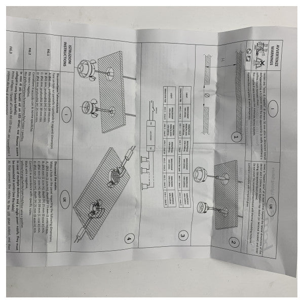 BCM 7051/P002/3 LED downlight spot sort 12/24V 