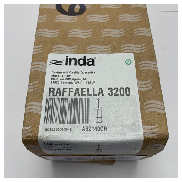 Inda Raffaela 32140Cr porte-brosse de toilette finition chromée élégante