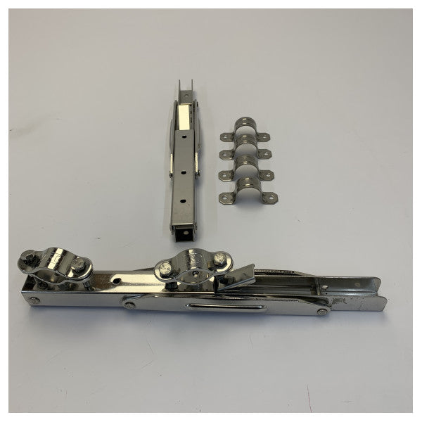 Kit de montaje de tubo de acero inoxidable Delta Marina WF0855 para herrajes de yates y barandillas 