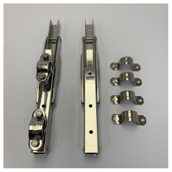 Kit de montaje de tubo de acero inoxidable Delta Marina WF0855 para herrajes de yates y barandillas 