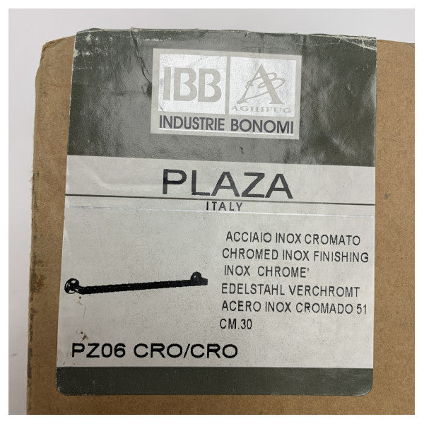 IBB PZ06 CRO/CRO support de rail simple en chrome 30 cm 