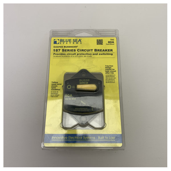 Blue Sea 80 amp 12/24V hamulec obwodu montaż panelowy - 7042-BSS