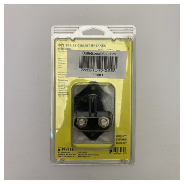 Blue Sea 80 amp 12/24V hamulec obwodu montaż panelowy - 7042-BSS