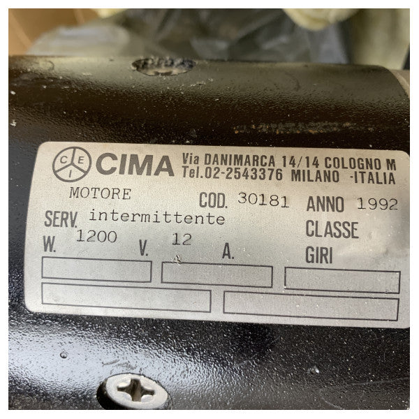 Lofrans Leopard 12V 1200W 8 mm Anker Winch mit Capean - 70628