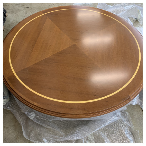 Ferretti Teak Round Table Blade High Gloss - 140 cm - 51813 
