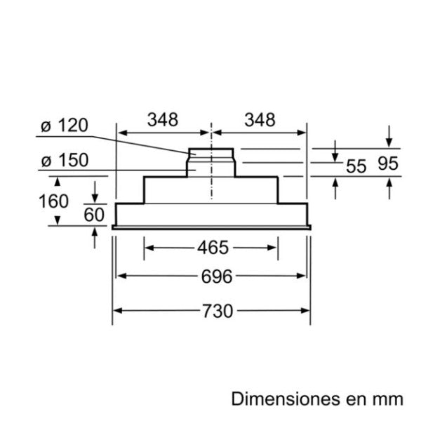 Bosch DHL755B Marine-Dunstabzugshaube - Langlebige Lüftung für kompakte Bootsküchen