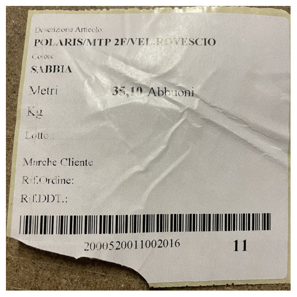 Polaris Spradling Marine Polstring Vinyl 2mm 35.1m farve Sabbia 