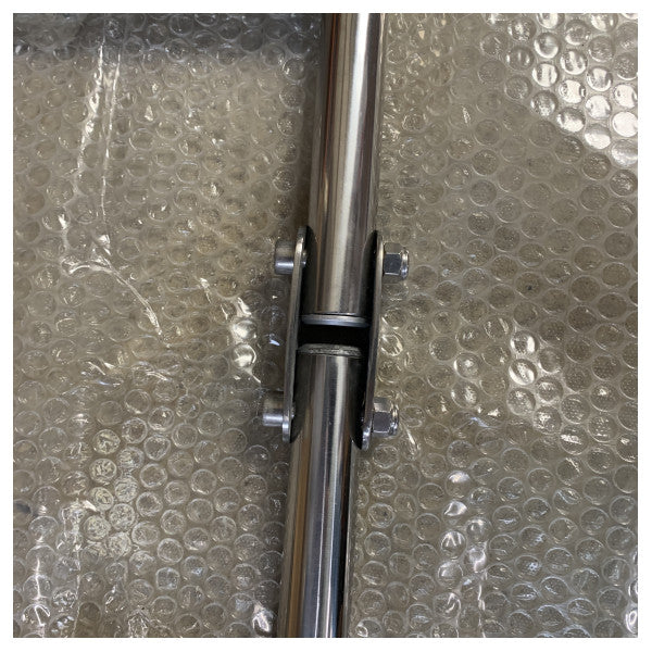 Ferretti Hochwertiger Edelstahl Marine Klappbare Bootsleiter für Schiffe und Yachten 142 x 40 cm