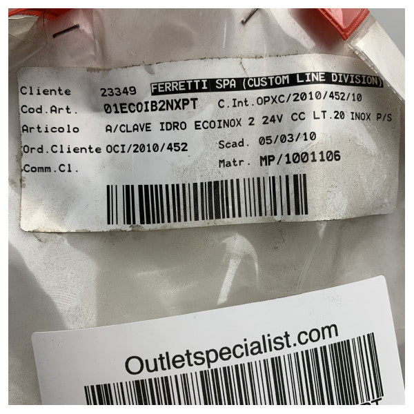 Gianneschi ECOINOX2 hydrofor vattenpump 55L/min 24V - 01ECOIB2NXPT