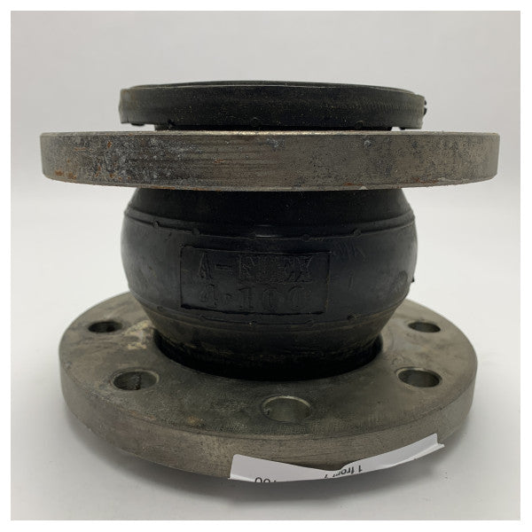 Junta de expansão flexível EPDM DN100 | Compensador de tubagem marítima e industrial durável PN10