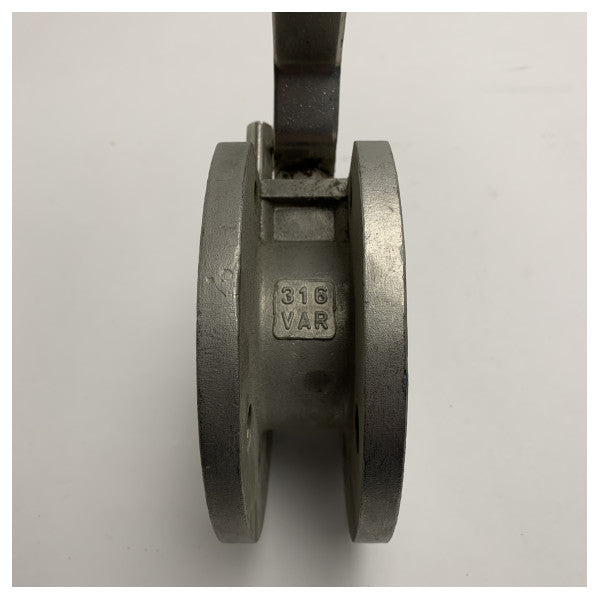 DN40/316VAR valv tal-ballun magħmul mill-azzar inox b'flangijiet għat-tensjoni għolja 