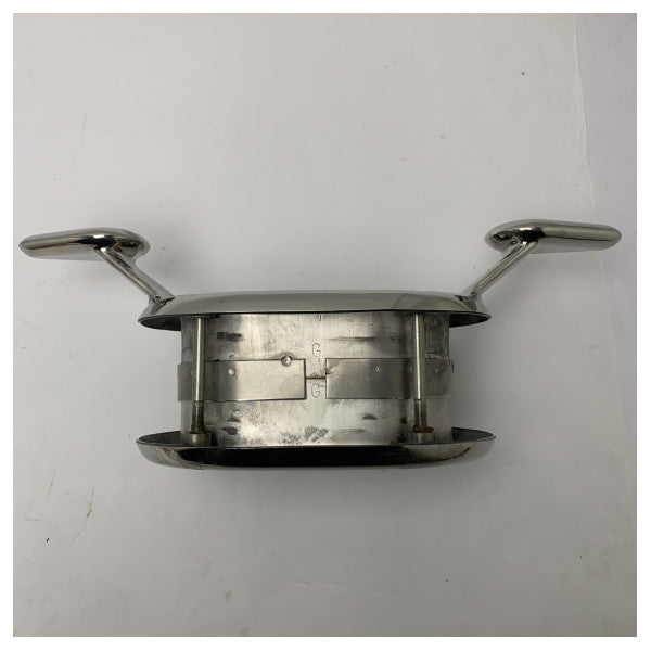 SCM Edelstahl Oval Blume Marine Griff Klampe / Bolder - Durable Weatherproof Grip für Boote und Schiffe