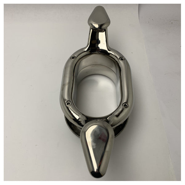 SCM Edelstahl Oval Blume Marine Griff Klampe / Bolder - Durable Weatherproof Grip für Boote und Schiffe