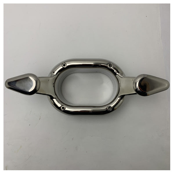 SCM Edelstahl Oval Blume Marine Griff Klampe / Bolder - Durable Weatherproof Grip für Boote und Schiffe