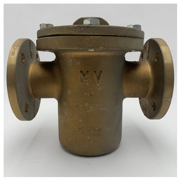 Marine Grade DN50 Bronze & AISI Stainless Steel Inline Sea Strainer Filter for Corrosion-Resistant Marine Applications