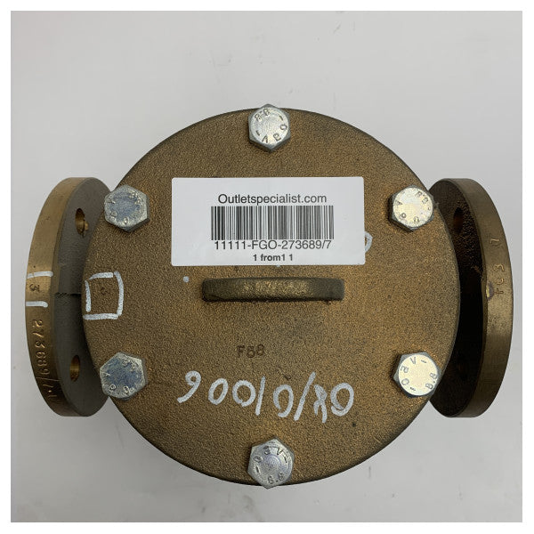 Marine Grade DN50 Bronze & AISI Stainless Steel Inline Sea Strainer Filter for Corrosion-Resistant Marine Applications