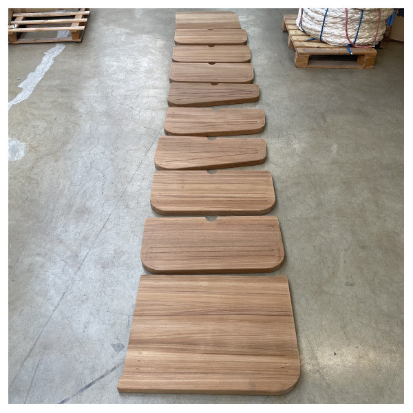 CRN Teakholz Stufen für Custom Line 124 Flybridge Treppe - 292408