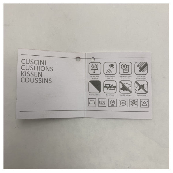 Водонепроникна зовнішня подушка Mariaflora 50x50 см - міцна, стійка до ультрафіолету, цвілі та плям для морського використання