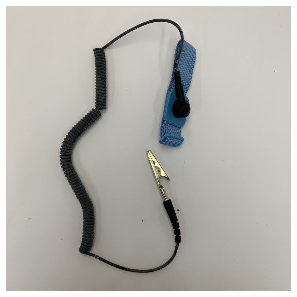 Antistatic ESD Wrist Strap with Coiled Cord 08000ESDB 