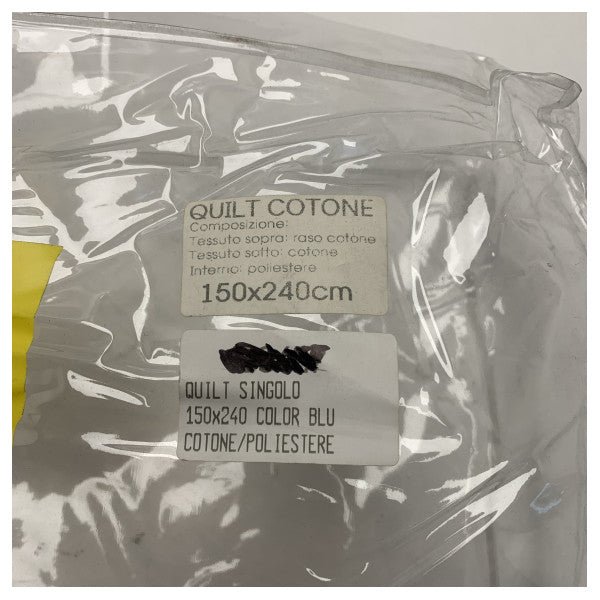 Quilt Cotone Navy Blue Single Marine Quilt - Durable Waterproof Cotton Satin Bedding for Boats and Ships