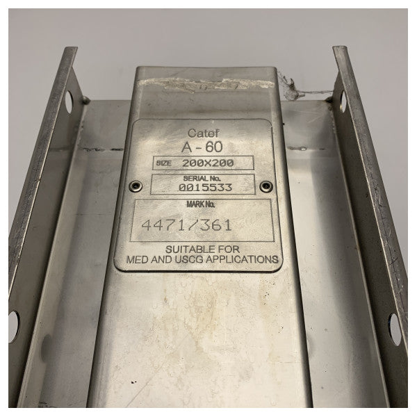 Cortador de persianas em aço inoxidável Catef A60 aprovado pela Gianneschi para a Marinha