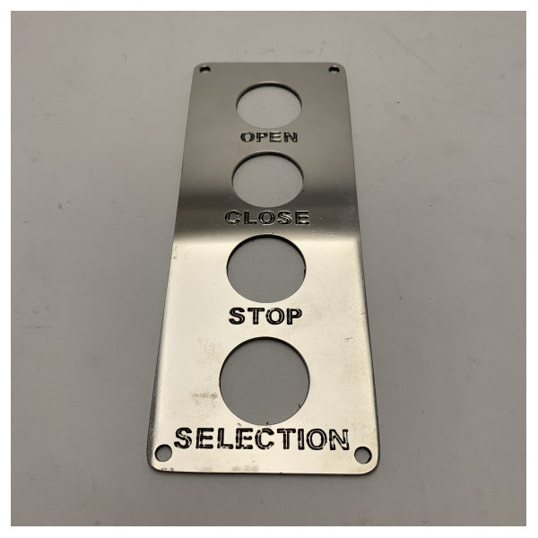 لوحة التحكم البحرية المصنوعة من الفولاذ المقاوم للصدأ AISI 316 - لوحة تحكم بحرية متينة ومقاومة للتآكل مع نقش وظيفي واضح