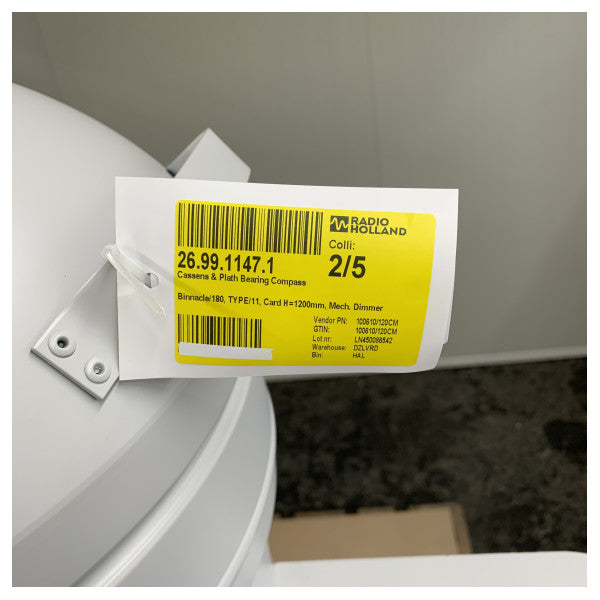 Cassens and Plath Bearing Compass Binnacle 180 Type 11 - H=1200mm with Mechanical Dimmer 