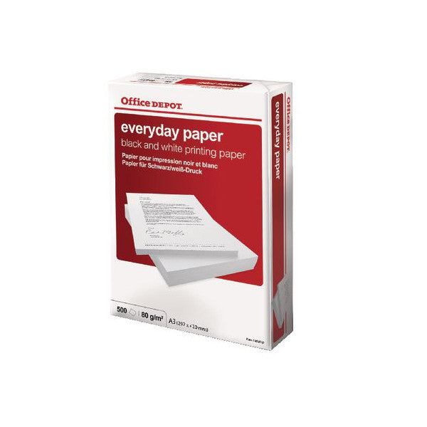 Office DEPOT Kopipapir A3 80 g hvit - 500 ark 
