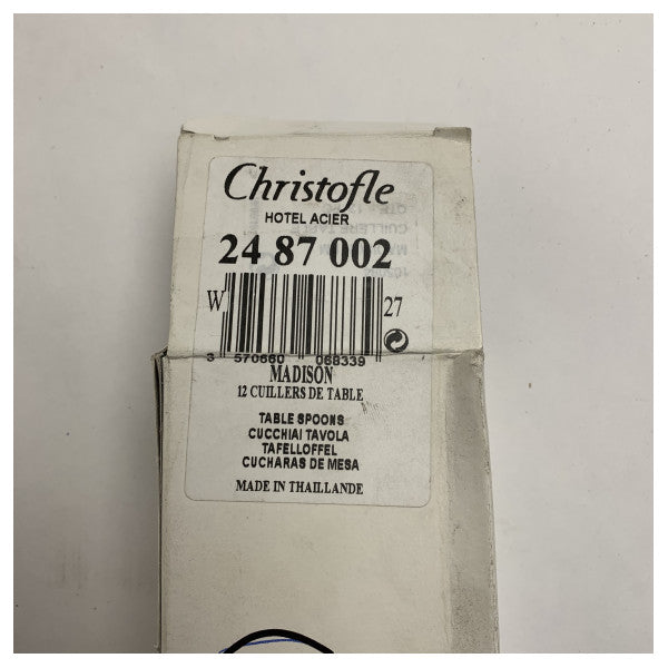 クリストフル マディソンテーブルスプーンセット 高品質ステンレス製 マリン・ヨット用