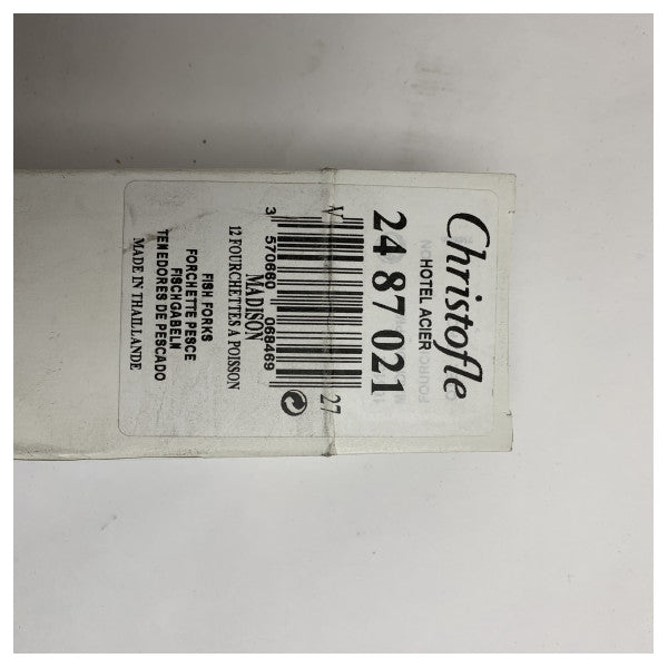 クリストフル フィッシュフォーク ステンレススチール マディソンモデル - 24 87 021