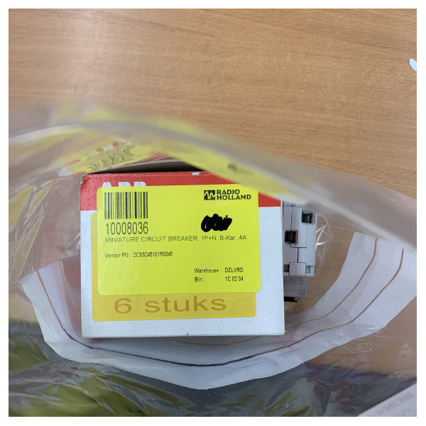 ABB SN201 L-B4 Автоматичний вимикач 1P+N 4A B-Характеристика 