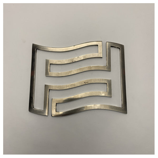 Accessorio Ferretti 316 in acciaio inox Marine FF Logo