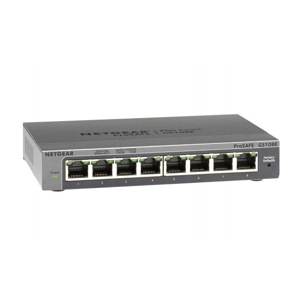 Netgear GS108E 300PES Ethernet Hub s 8 priključaka