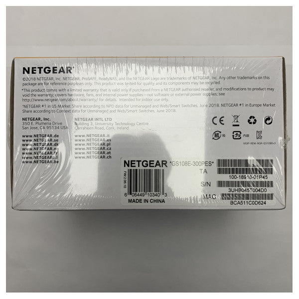 Netgear GS108E 300PES Ethernet Hub s 8 priključaka