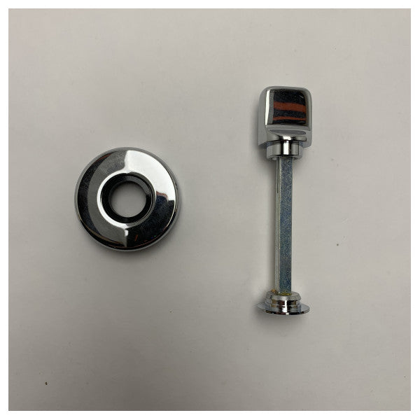 مزلاج باب من الكروم من أوليفاري مع زخرفة زخرفية H107/R6 - مزلاج باب من النحاس الأصفر المتين من الدرجة البحرية